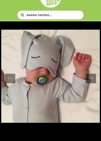 Bebek Uyku Şapkası (2adetfiyatıdır) - Görsel 2
