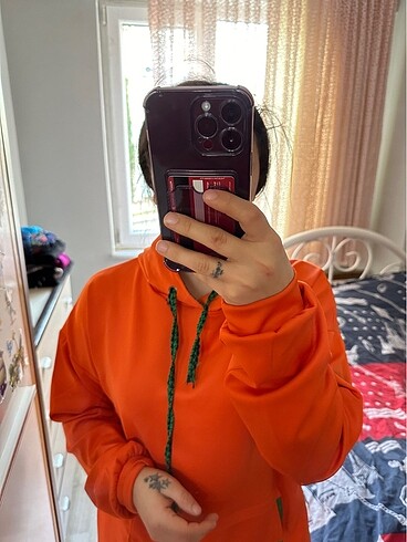 m Beden turuncu Renk İkilş turuncu takım