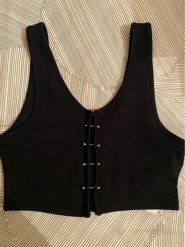 Tally Weijl Askılı crop top siyah