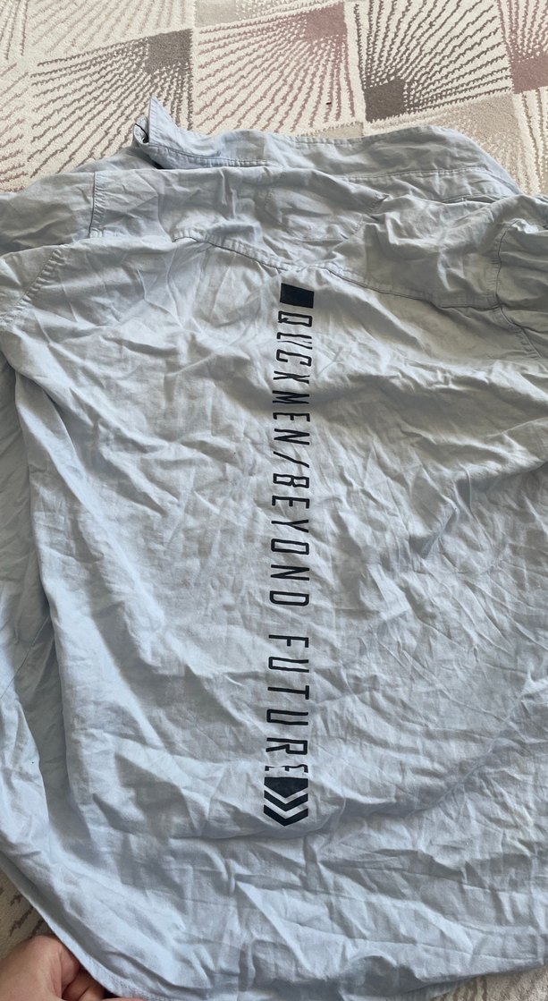 Gri Keten Erkek Gömlek Uzun Kollu - Görsel 3