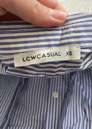 Çizgili Uzun Kollu Gömlek Elbise - Görsel 2