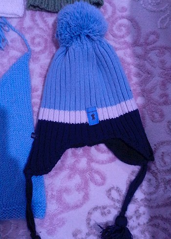 Çocuklar için Örgü Bere ve Şapka Seti - Görsel 7