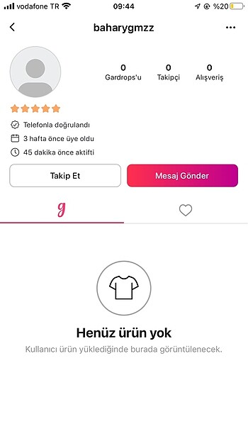 26 Beden Zara hesap