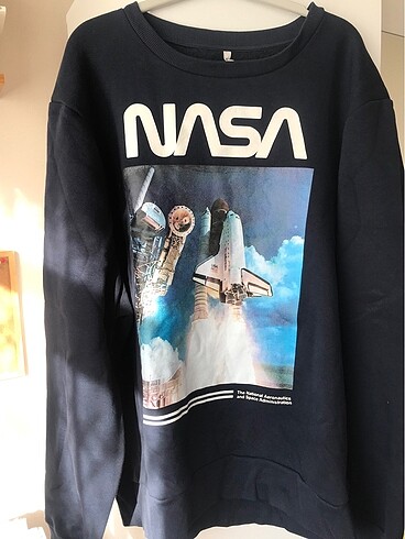 Defacto Nasa baskılı sweatshirt