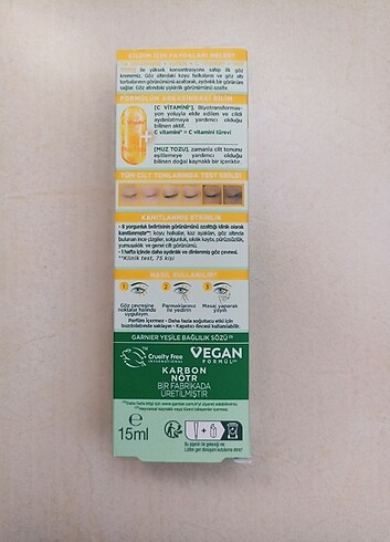 Garnier Garnier aydınlatıcı göz kremi