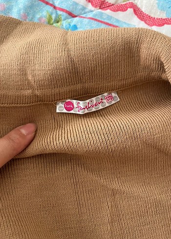 Camel Renkli Midi Boy Kadın Yelek yeni giyilmedi - Görsel 2