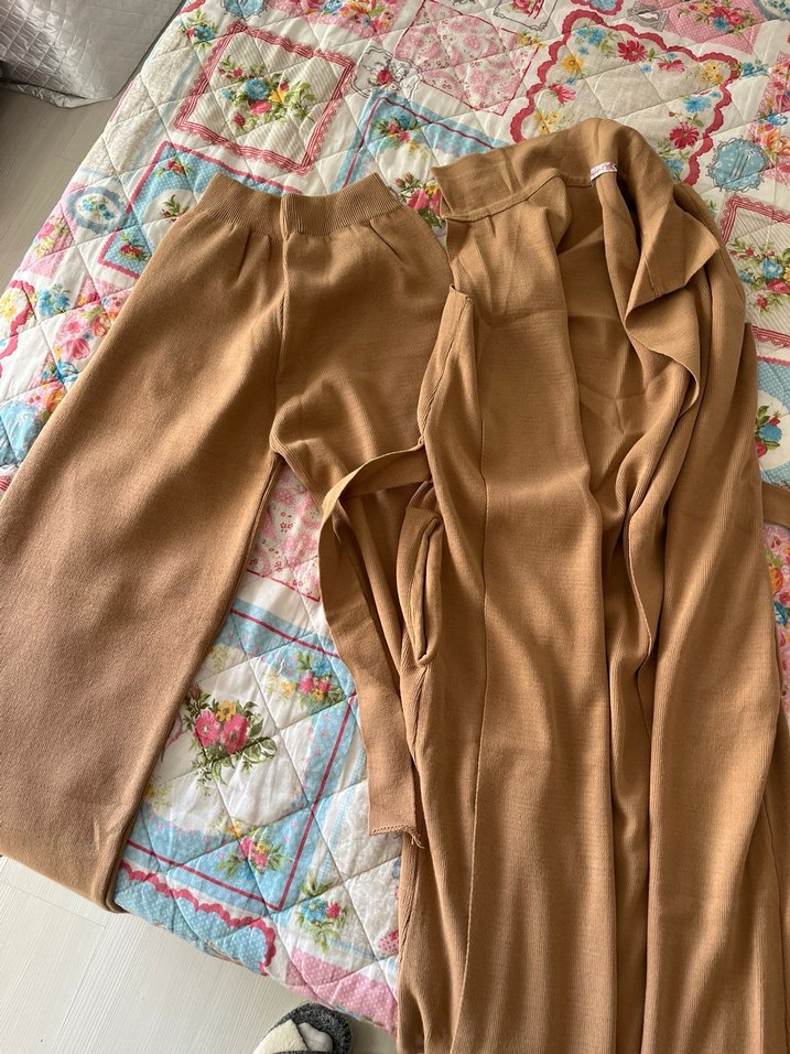 Camel Renkli Midi Boy Kadın Yelek yeni giyilmedi - Görsel 3