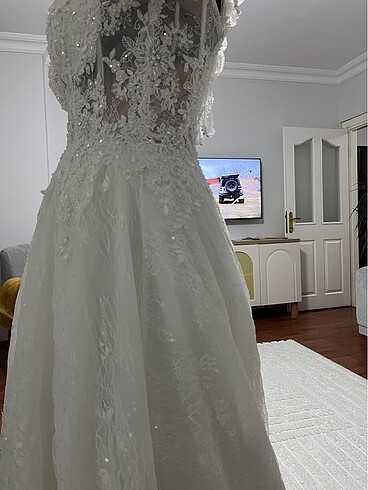 Temiz sorunsuz bohem vintage gelinlik - Görsel 10