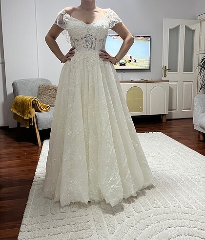 Temiz sorunsuz bohem vintage gelinlik - Görsel 14