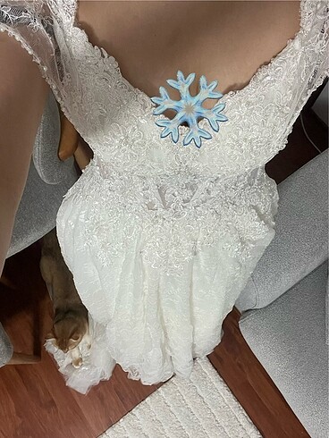 Temiz sorunsuz bohem vintage gelinlik - Görsel 9