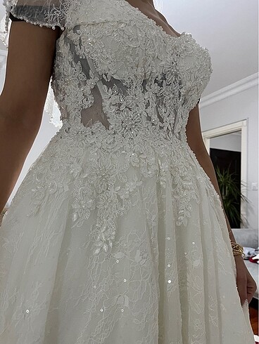 Temiz sorunsuz bohem vintage gelinlik - Görsel 11