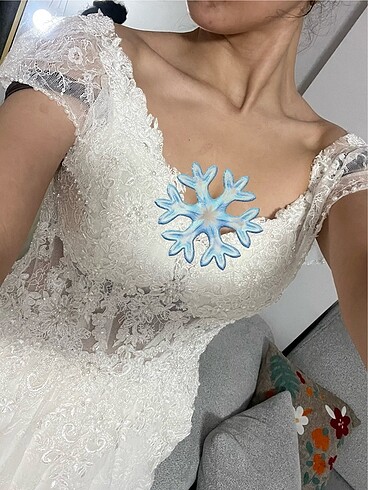 Temiz sorunsuz bohem vintage gelinlik - Görsel 8