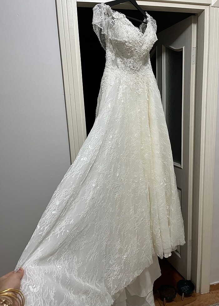 Temiz sorunsuz bohem vintage gelinlik - Görsel 4