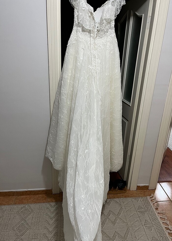 Temiz sorunsuz bohem vintage gelinlik - Görsel 2