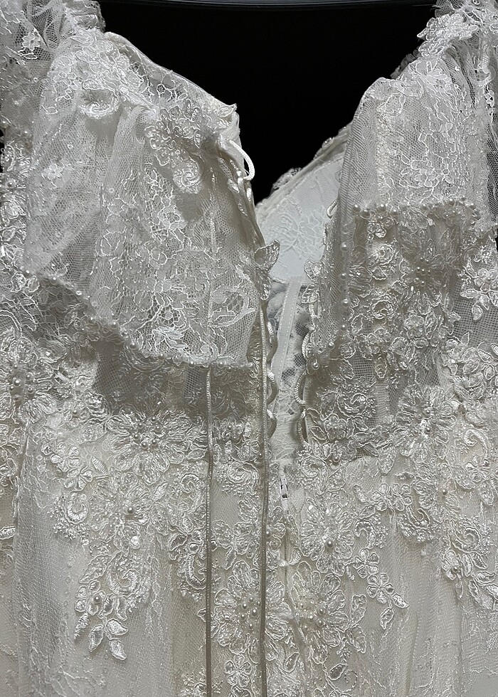 Temiz sorunsuz bohem vintage gelinlik - Görsel 3