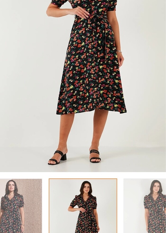 Tenis çiçekli elbise - Görsel 2