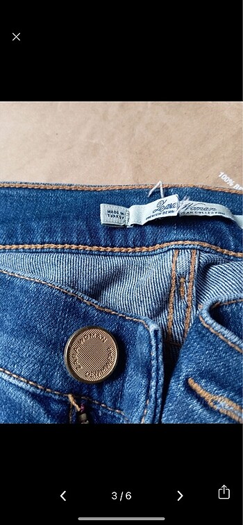 Zara Orijinal zara kot pantolon