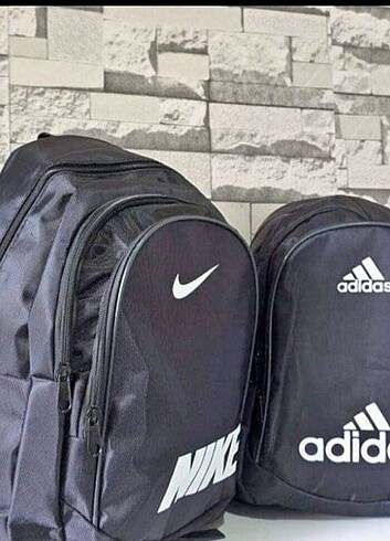 2 adet Nike üç gözlü sırt çantası 