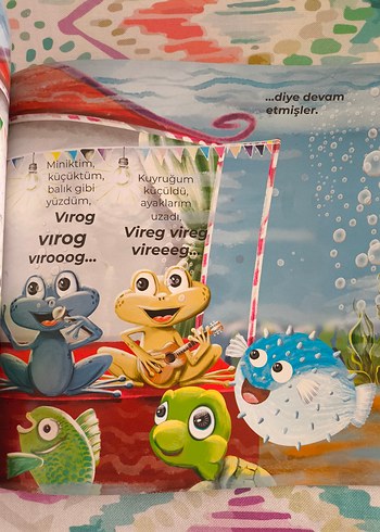 Şarkıcı Kurbağalar Çocuk Kitabı - Görsel 4