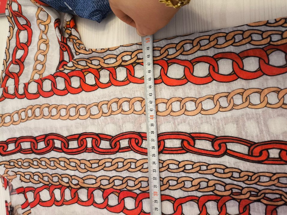 Trendyol L beden Zincir Desenli Bohem Kadın Triko Bluz - Görsel 5