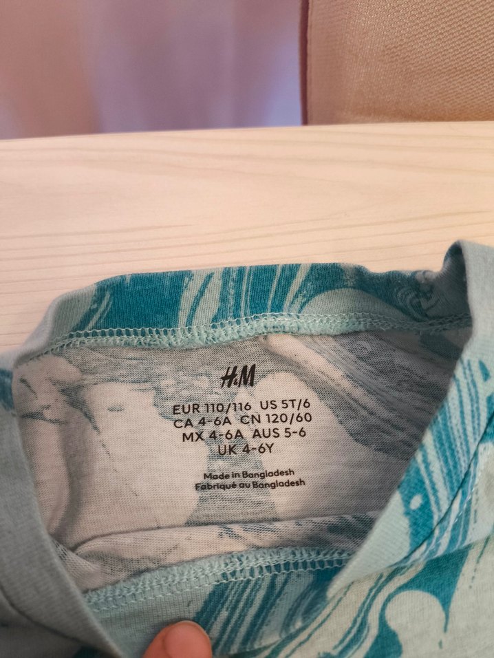 H&M 2 adet Pamuklu çocuk Tişört - Görsel 4