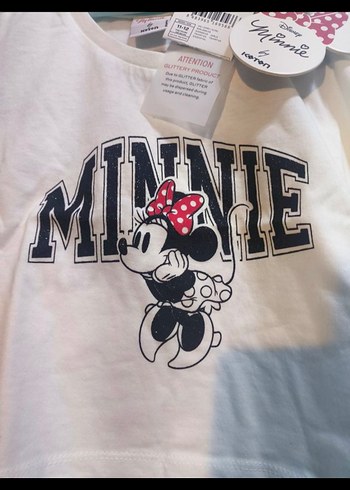 Koton 11-12yaş Beyaz Minnie Mouse Kız Tişörtü - Görsel 4