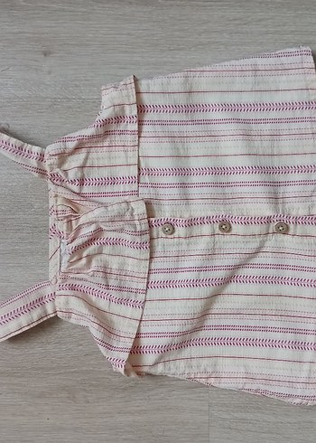 LC Waikiki Düğmeli Çizgili askılı