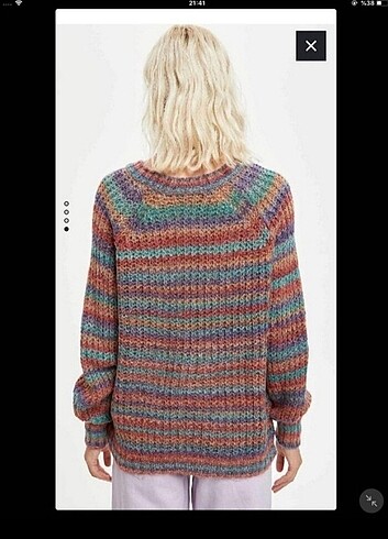 Defacto renkli kazak - Görsel 2