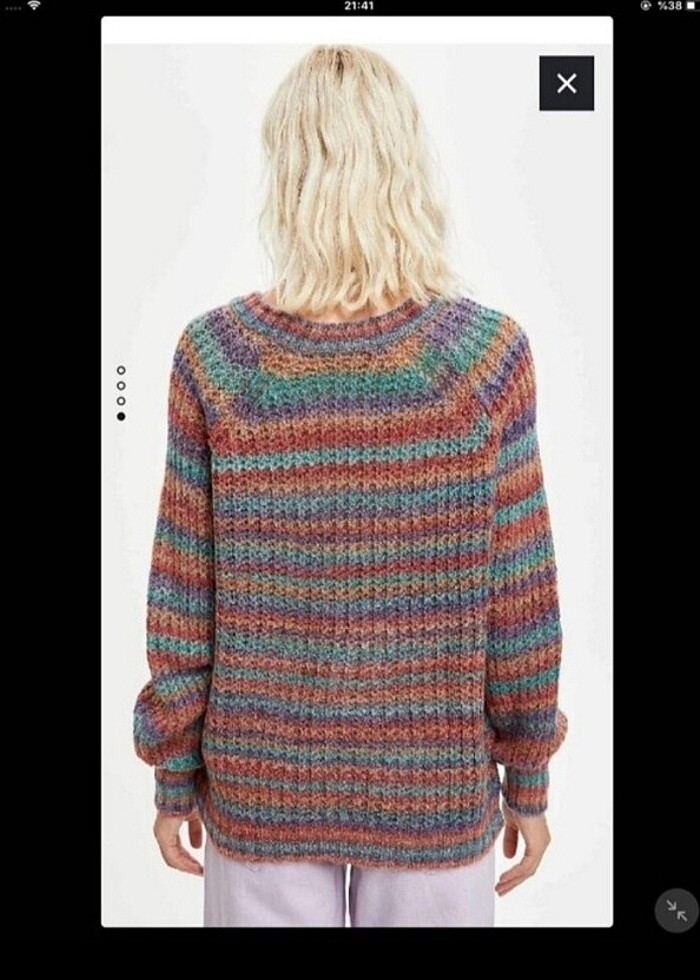 Defacto renkli kazak - Görsel 2