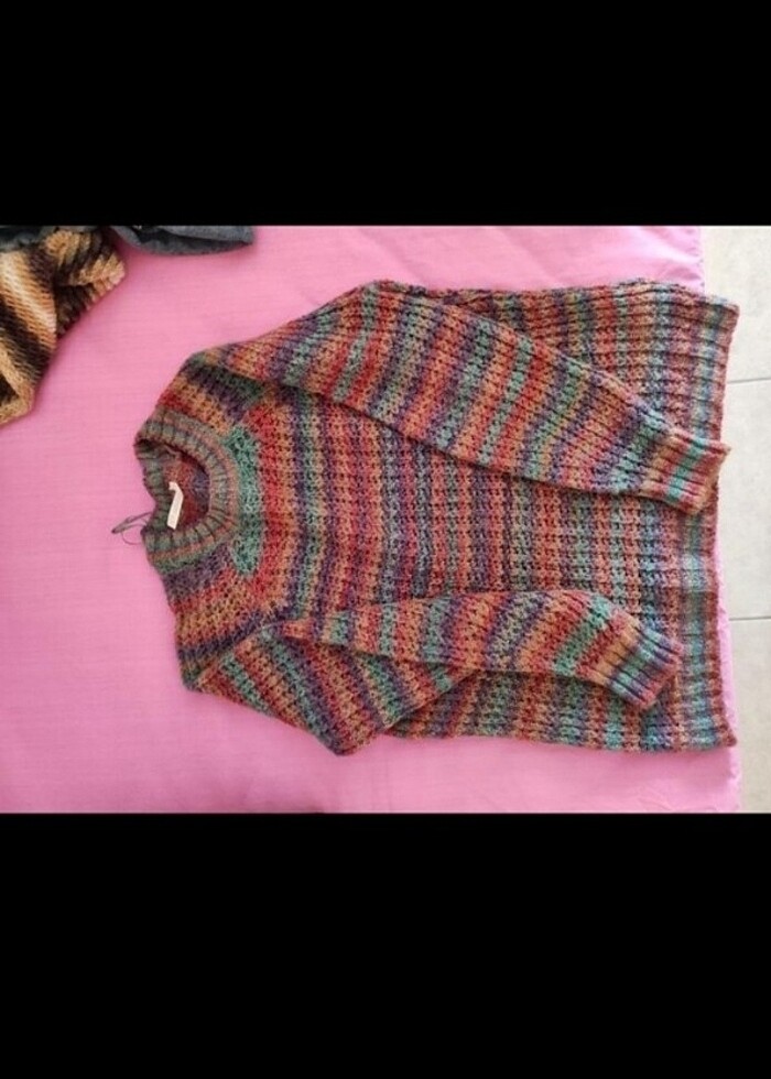 Defacto renkli kazak - Görsel 4