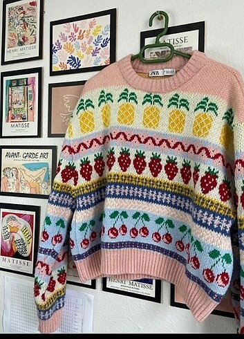 ZARA desenli kazak - Görsel 6