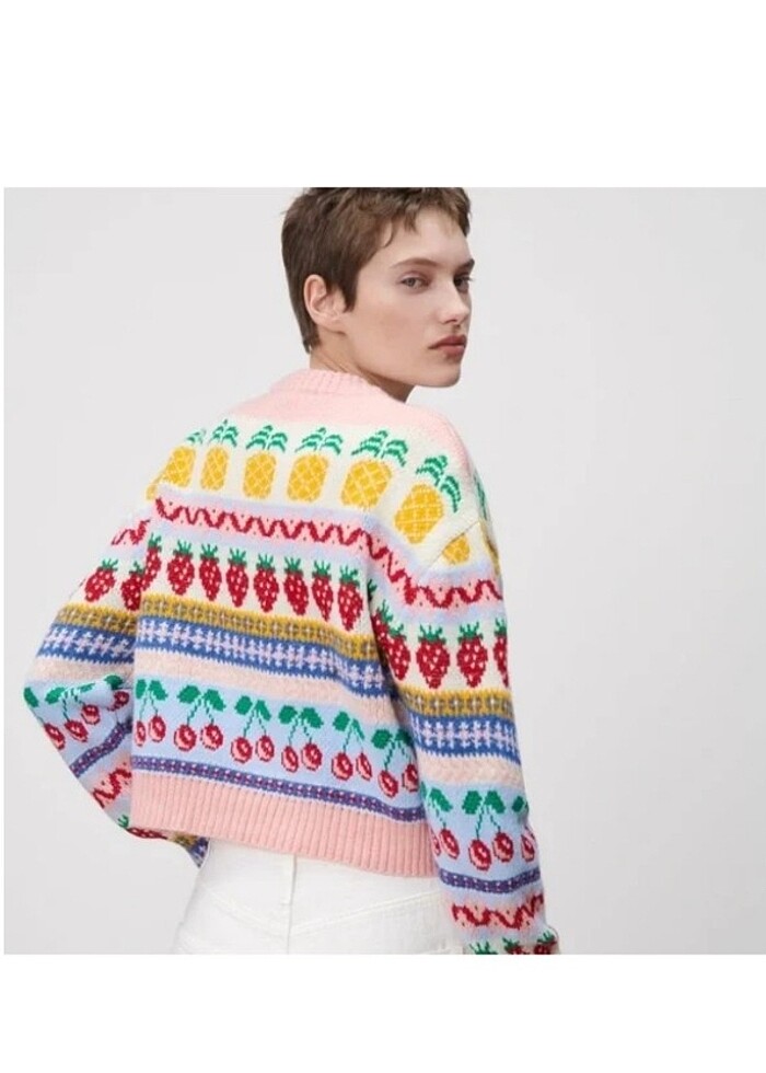 ZARA desenli kazak - Görsel 3