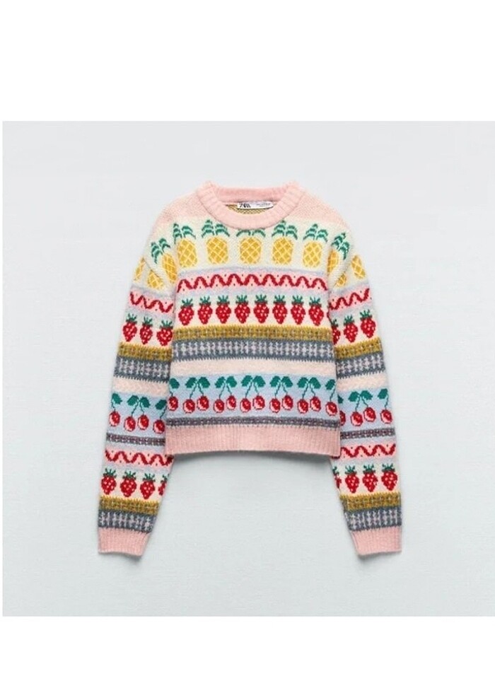 ZARA desenli kazak - Görsel 5