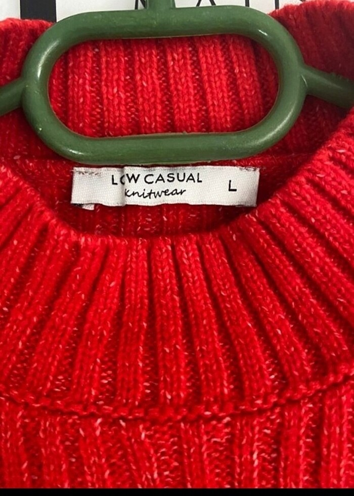 Lc Waikiki Kırmızı Balıkçı Yaka Kazak - Görsel 2