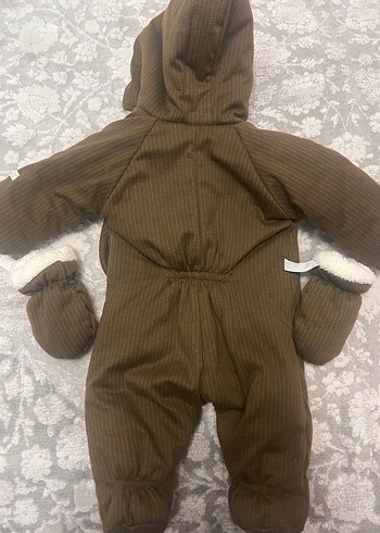 Zara Kahverengi Kürklü Bebek Erkek Tulumu astronot mont - Görsel 5