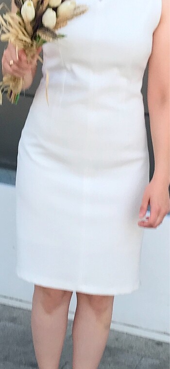 Beyaz elbise - Görsel 5