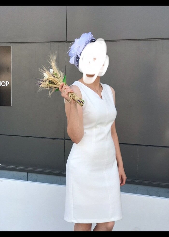 Beyaz elbise - Görsel 3