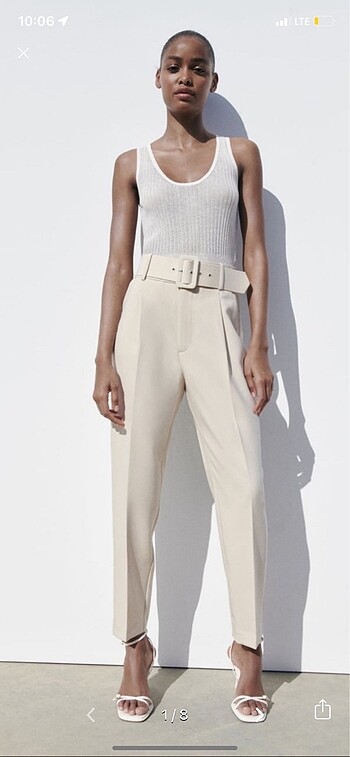 Zara kemerli pantolon