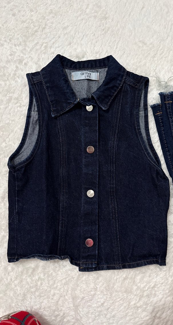 Lacivert denim takım - Görsel 2