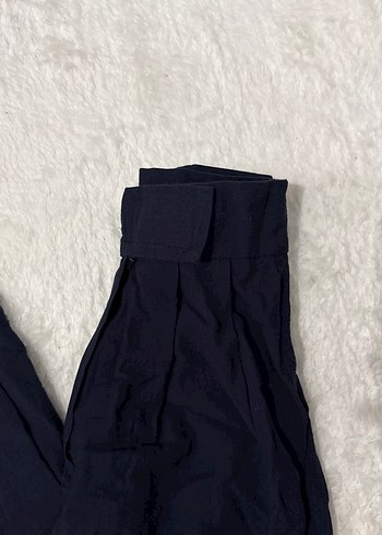 Lacivert Salaş Kadın Kumaş Pantolon - Görsel 2