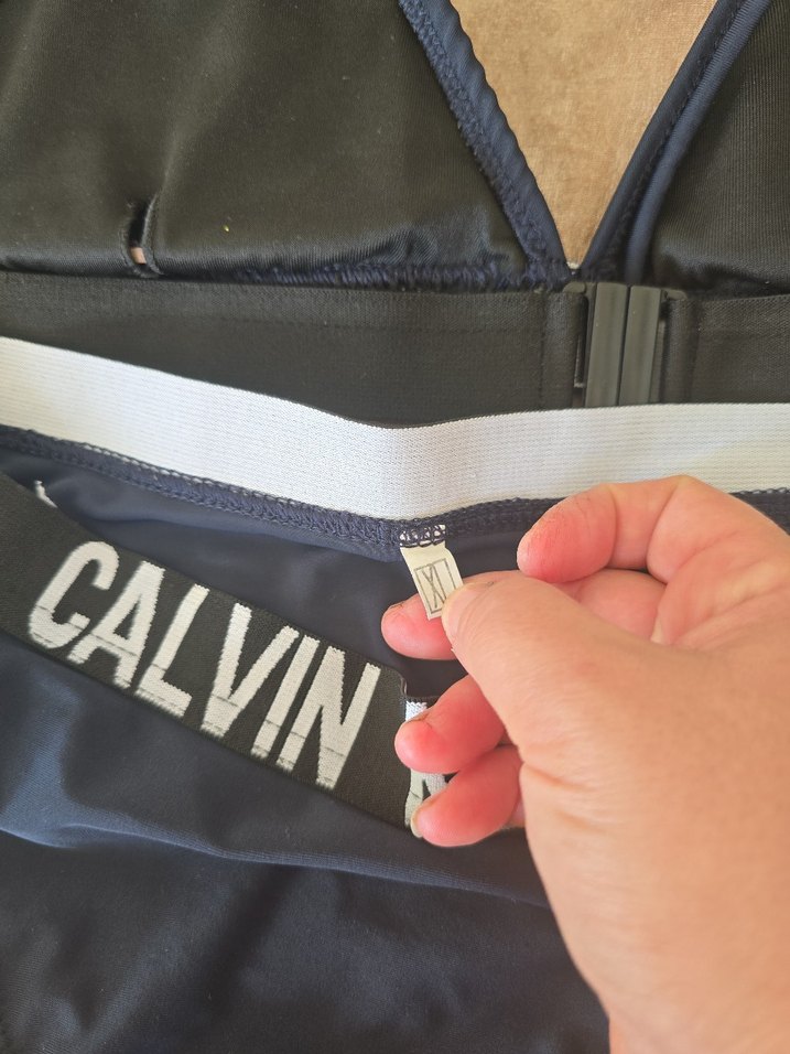 Calvin Klein Siyah Baskılı Mini Bikini - Görsel 5