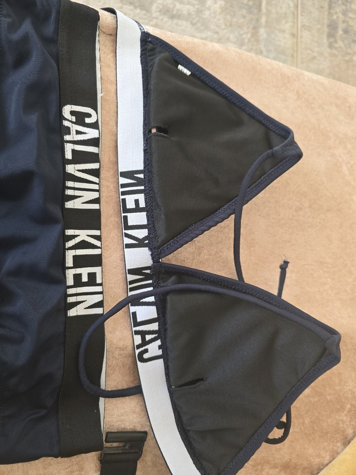 Calvin Klein Siyah Baskılı Mini Bikini - Görsel 3