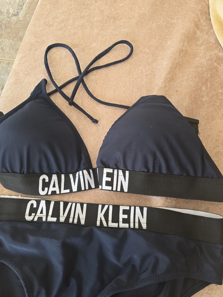 Calvin Klein Siyah Baskılı Mini Bikini - Görsel 2
