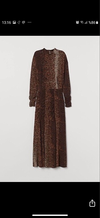 H&M drapeli elbise