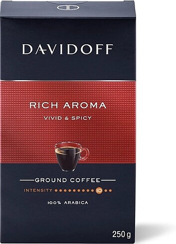 Bu haftaya özel fiyat Davidoff Rich Aroma Filtre Kahve 250 g Yu
