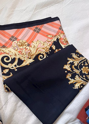 Bohem Tarz Kahverengi Desenli eşarp - Görsel 9