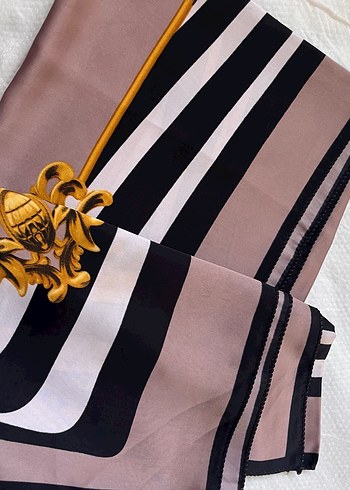 Bohem Tarz Kahverengi Desenli eşarp - Görsel 17