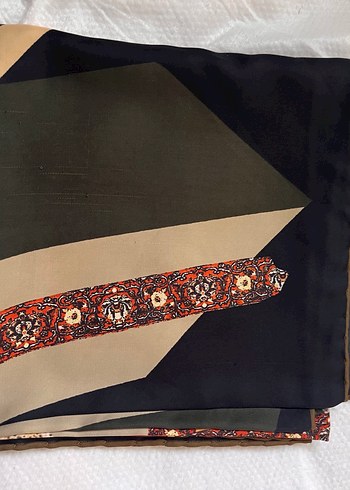 Bohem Tarz Kahverengi Desenli eşarp - Görsel 13