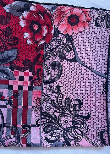 Bohem Tarz Kahverengi Desenli eşarp - Görsel 18