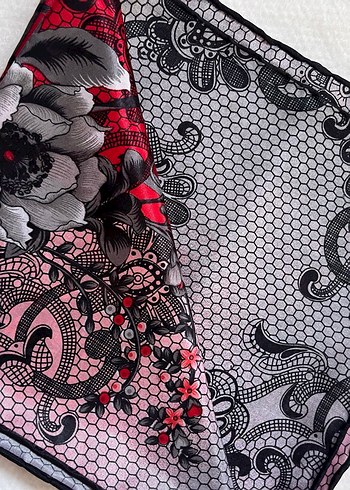 Bohem Tarz Kahverengi Desenli eşarp - Görsel 19